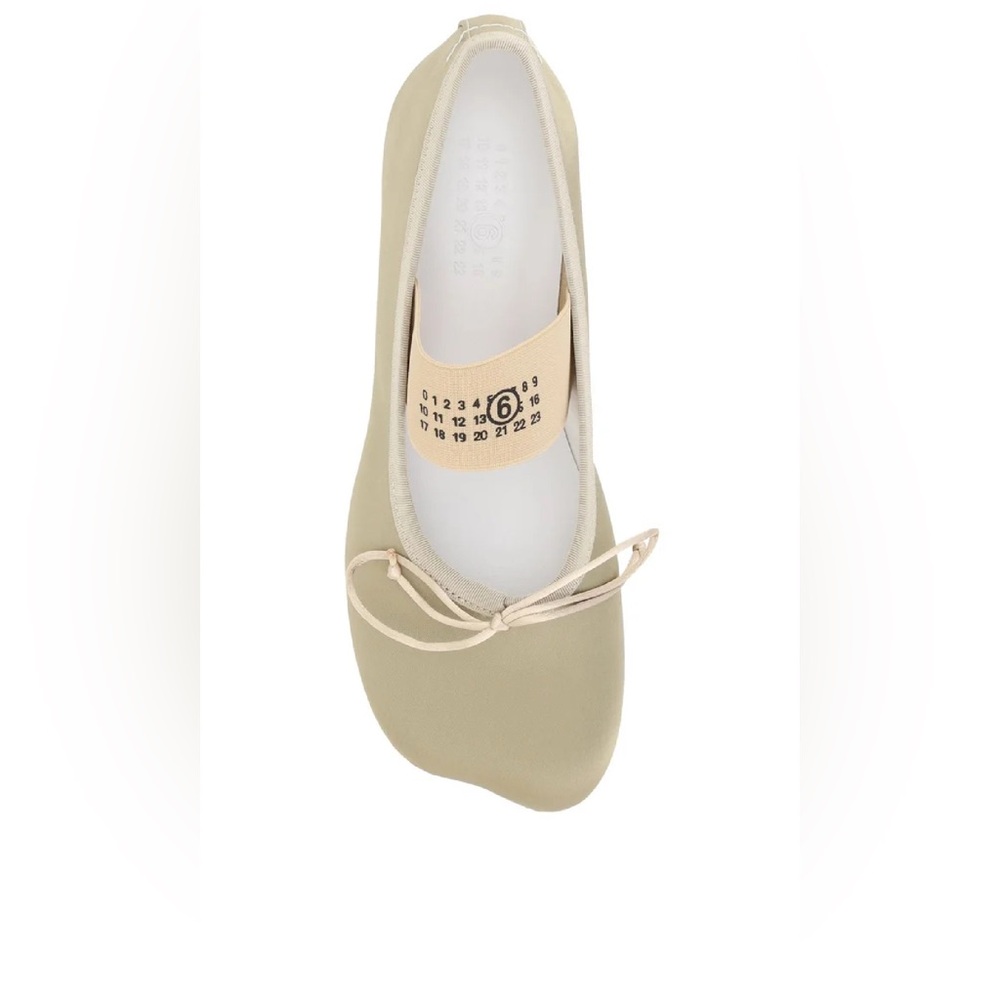 MM6 Maison Margiela                   Anatomic Square- Toe Ballerina Shoes